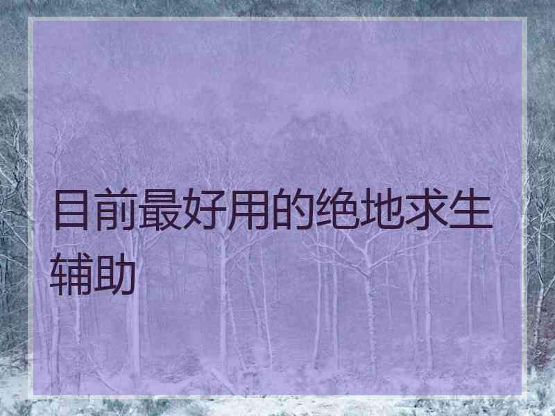 目前最好用的绝地求生辅助