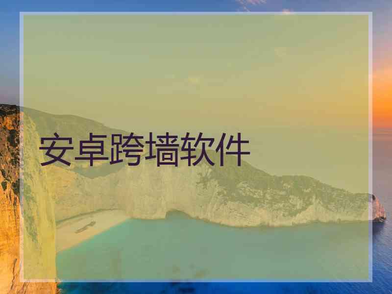 安卓跨墙软件