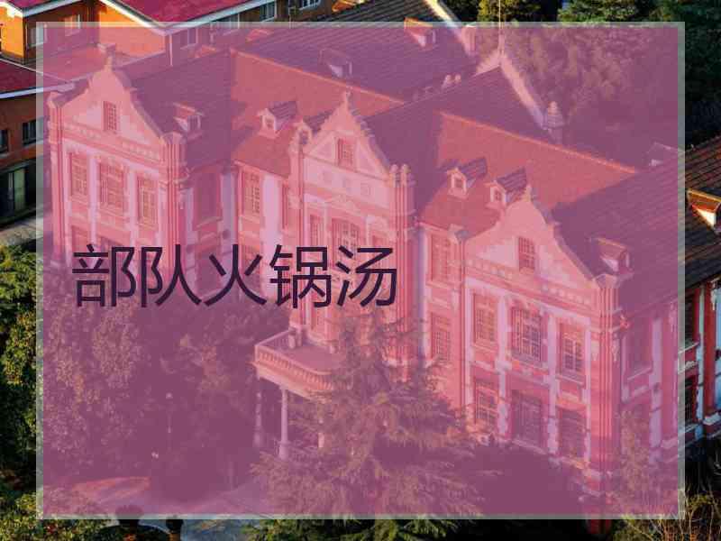 部队火锅汤
