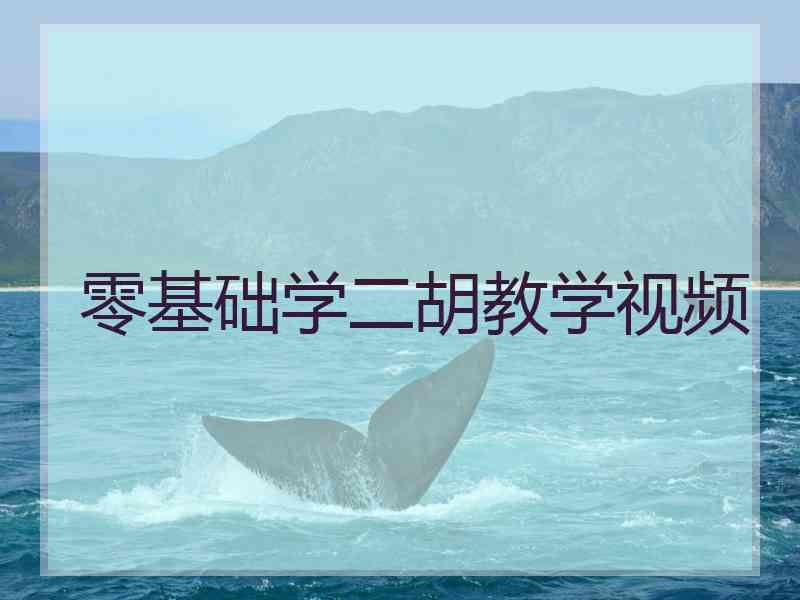 零基础学二胡教学视频
