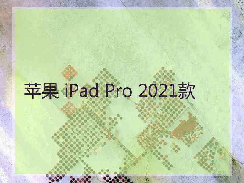 苹果 iPad Pro 2021款