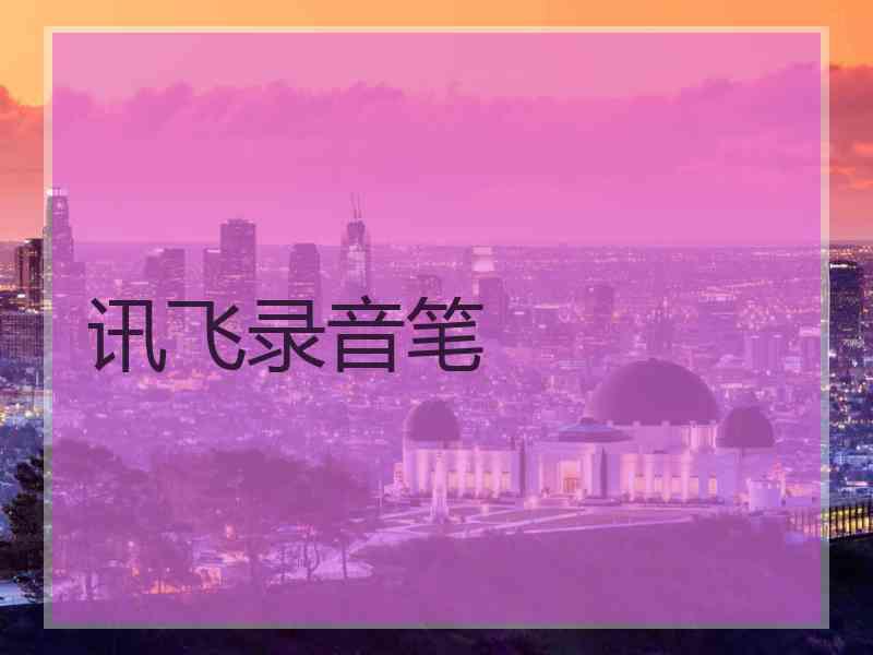讯飞录音笔