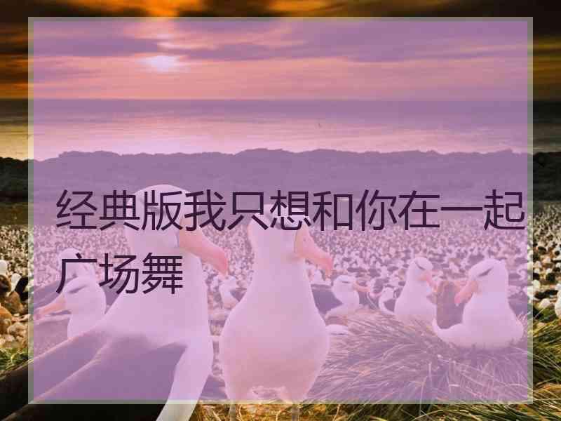 经典版我只想和你在一起广场舞