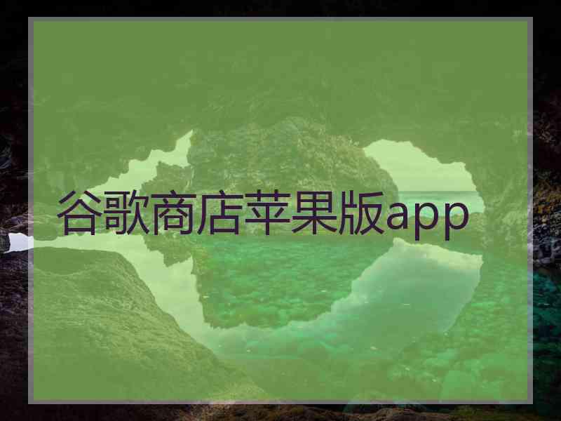 谷歌商店苹果版app