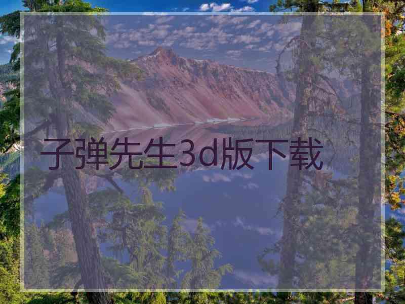 子弹先生3d版下载
