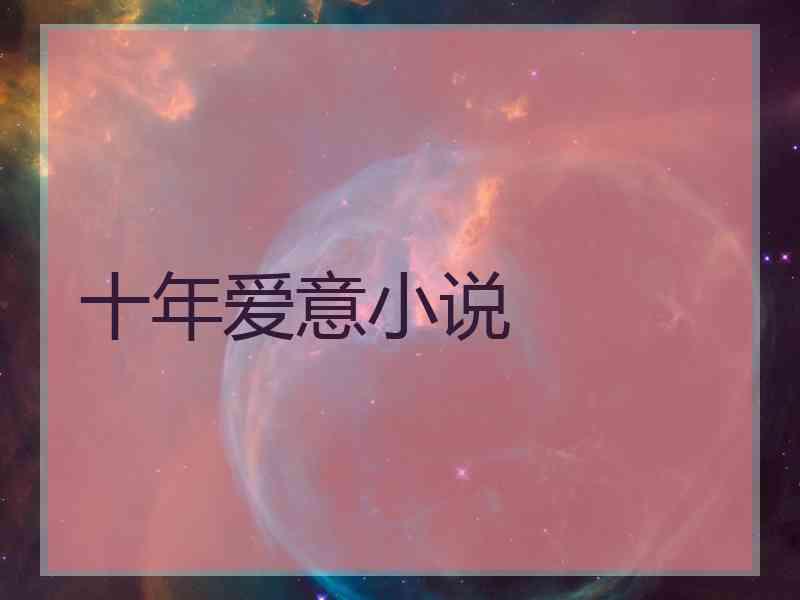 十年爱意小说