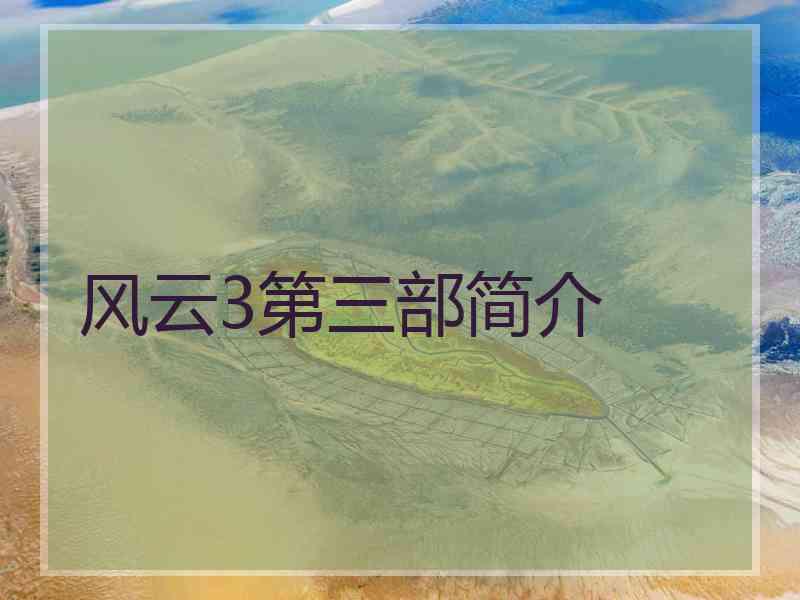风云3第三部简介