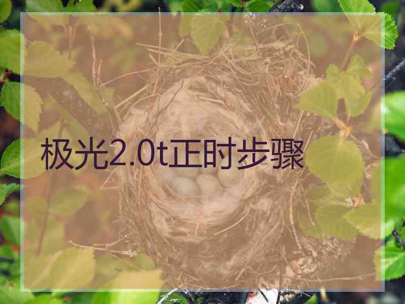 极光2.0t正时步骤