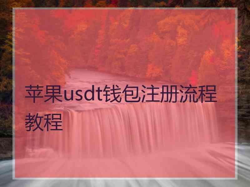 苹果usdt钱包注册流程教程