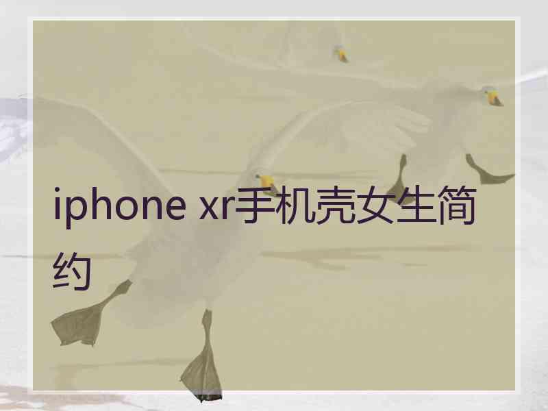 iphone xr手机壳女生简约