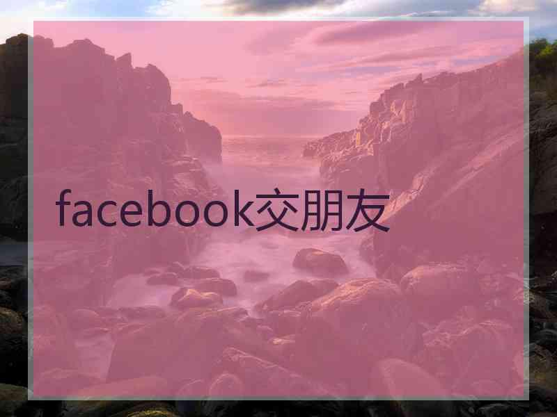 facebook交朋友