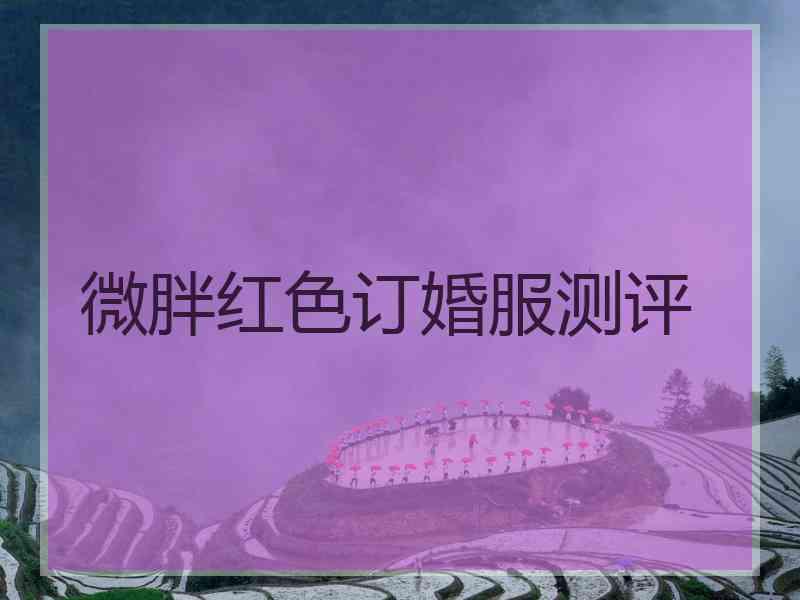 微胖红色订婚服测评