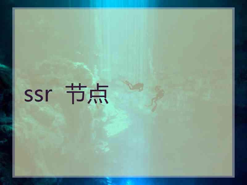 ssr  节点