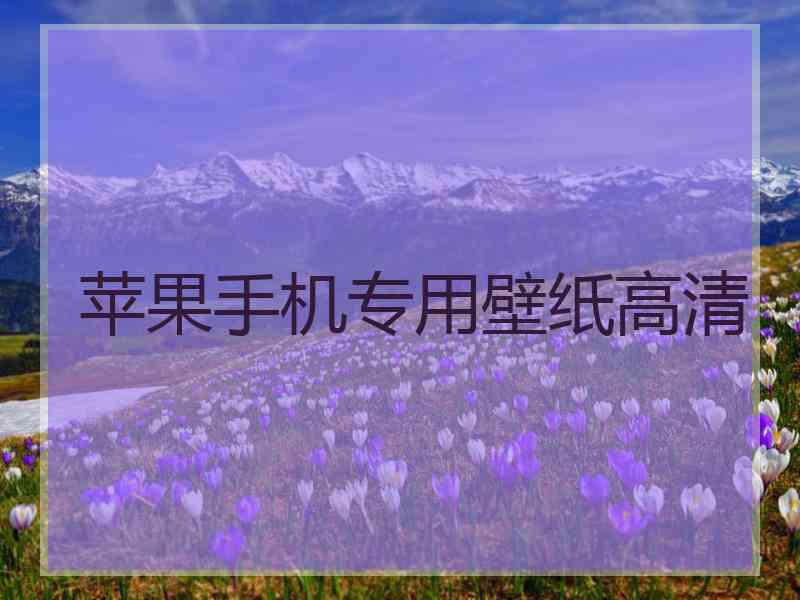 苹果手机专用壁纸高清