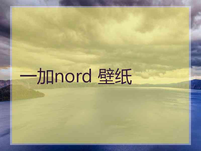 一加nord 壁纸