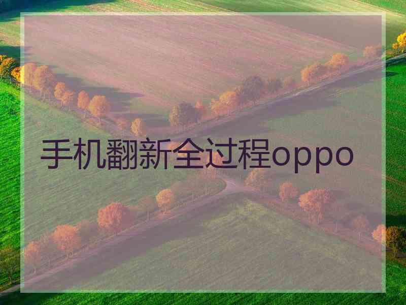 手机翻新全过程oppo