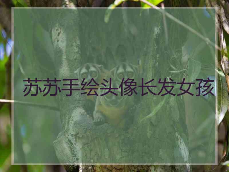 苏苏手绘头像长发女孩