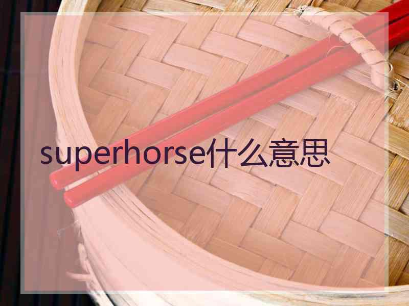 superhorse什么意思