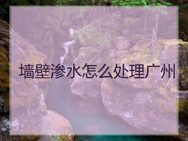 墙壁渗水怎么处理广州