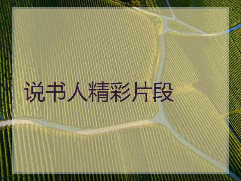 说书人精彩片段