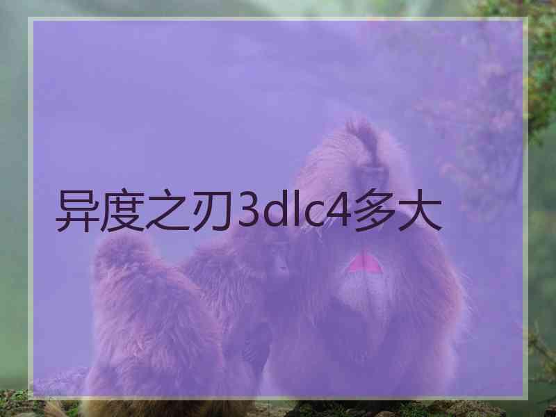 异度之刃3dlc4多大