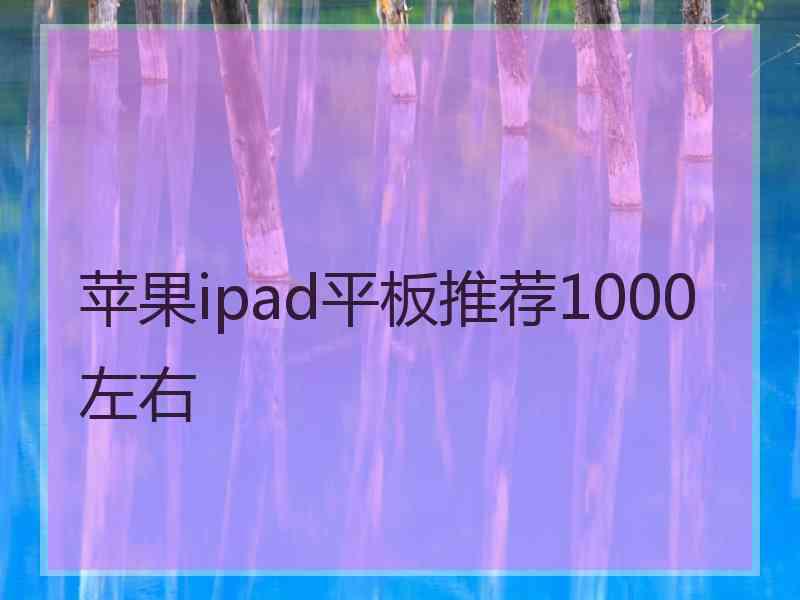 苹果ipad平板推荐1000左右