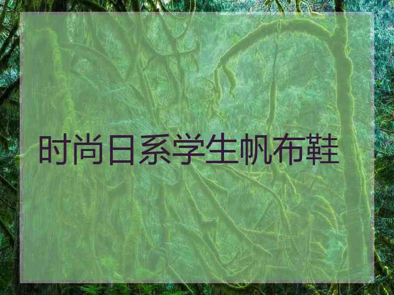 时尚日系学生帆布鞋