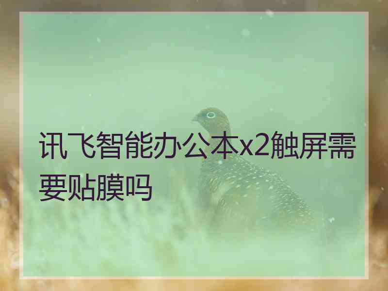 讯飞智能办公本x2触屏需要贴膜吗