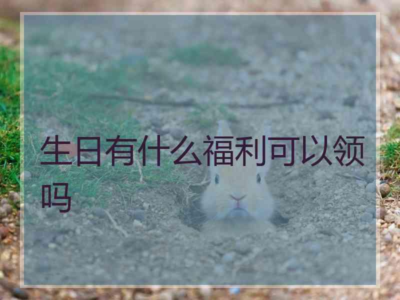 生日有什么福利可以领吗