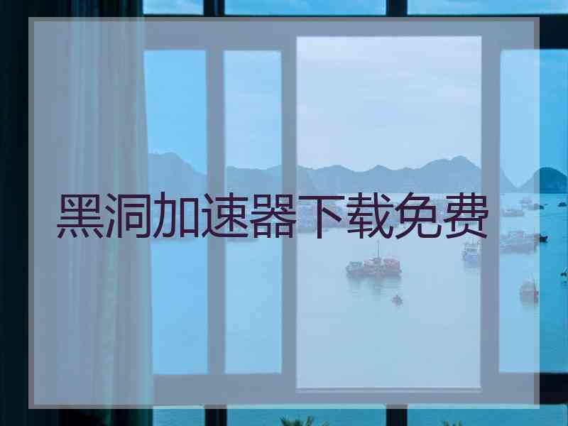 黑洞加速器下载免费