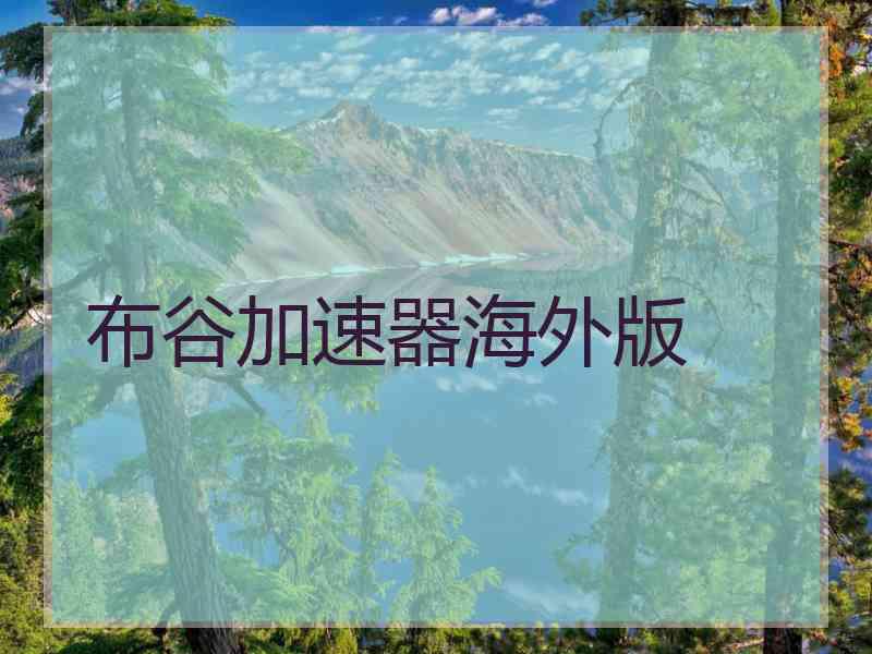 布谷加速器海外版