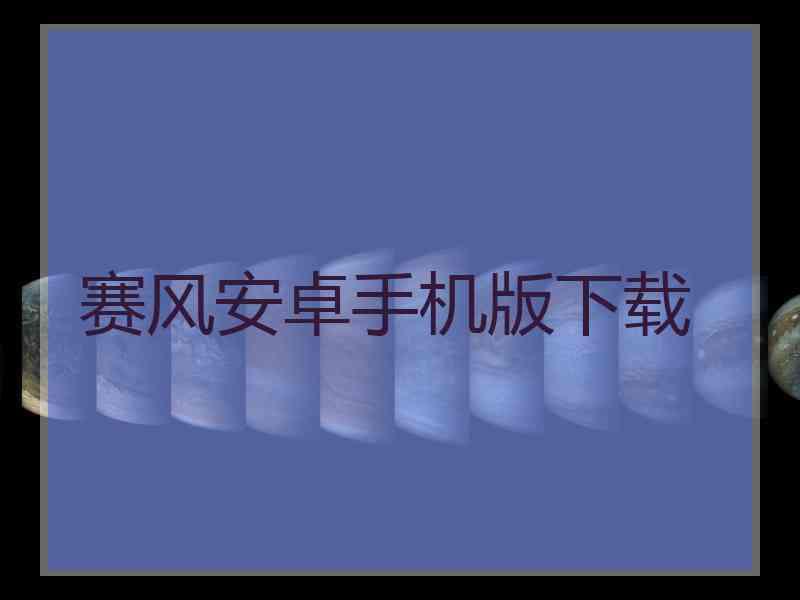 赛风安卓手机版下载