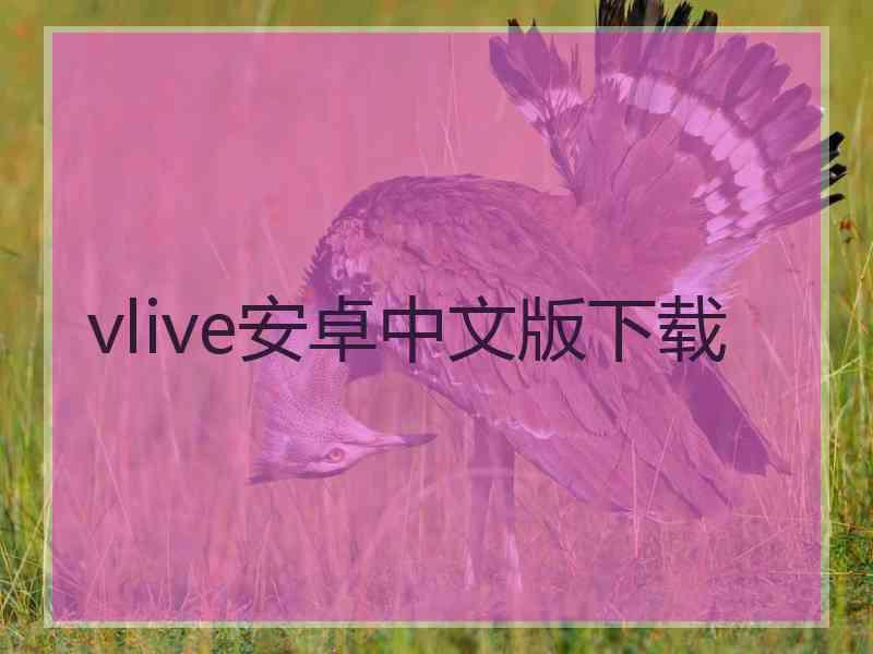 vlive安卓中文版下载