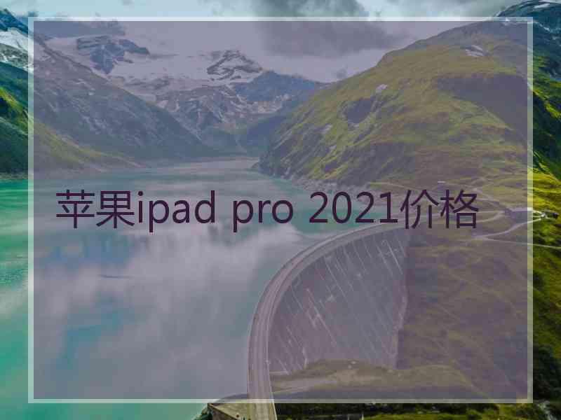 苹果ipad pro 2021价格
