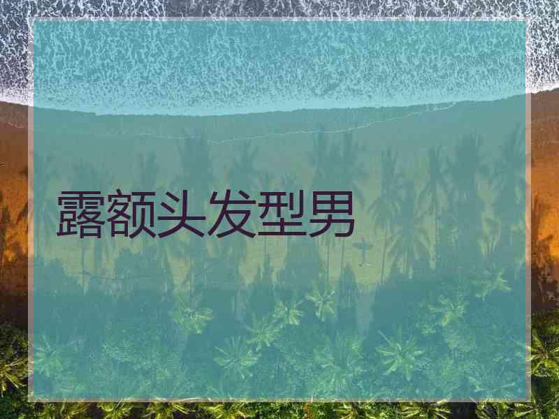 露额头发型男