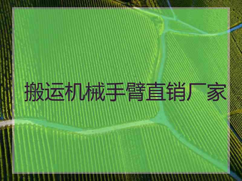 搬运机械手臂直销厂家