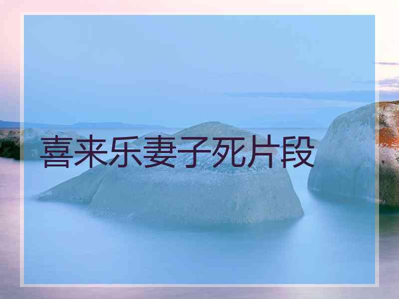 喜来乐妻子死片段