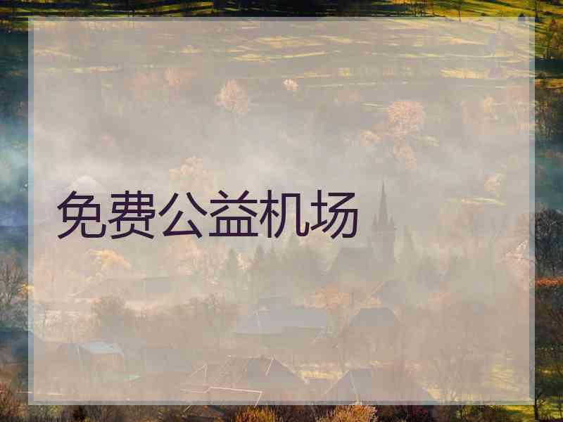 免费公益机场