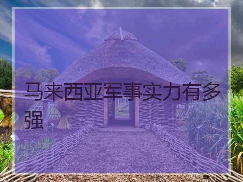 马来西亚军事实力有多强