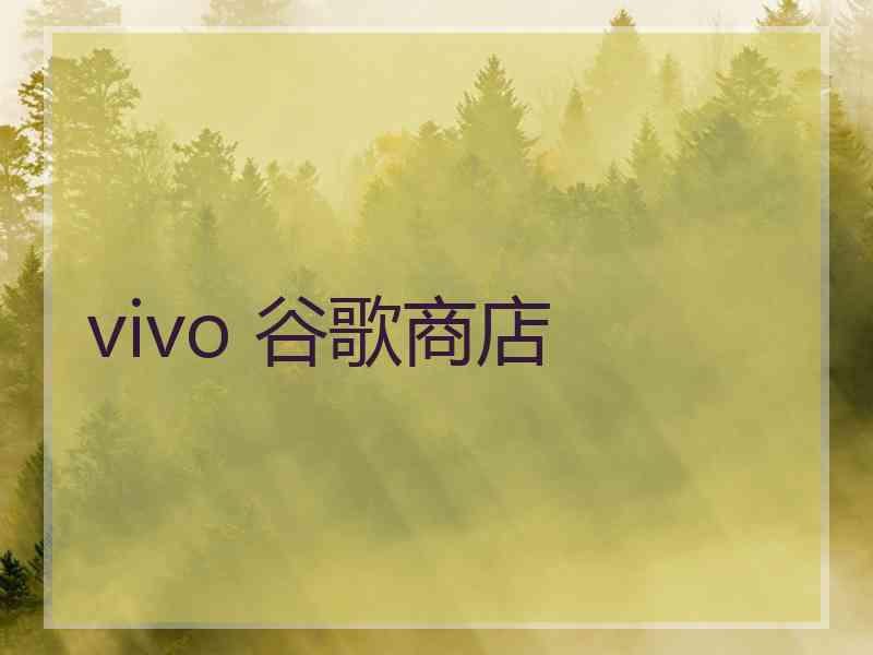 vivo 谷歌商店