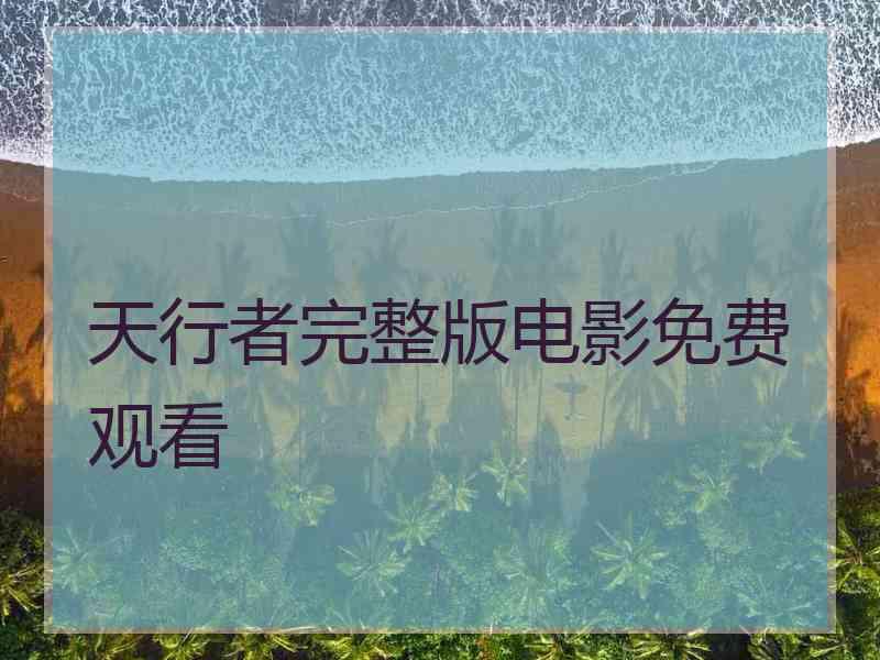 天行者完整版电影免费观看