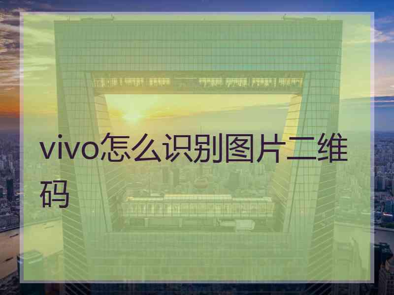 vivo怎么识别图片二维码