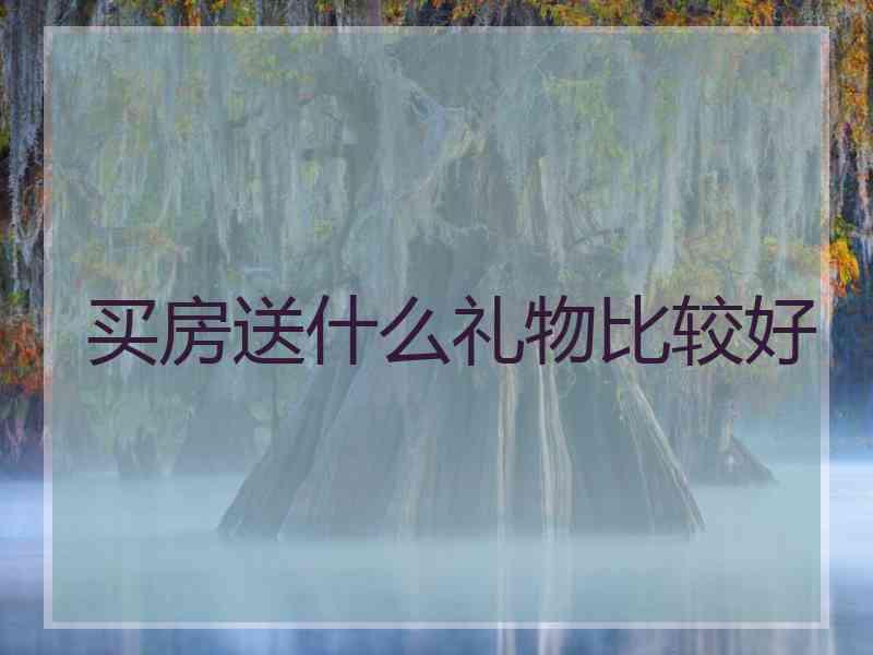 买房送什么礼物比较好
