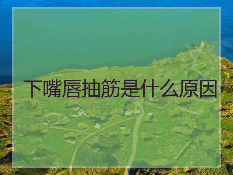 下嘴唇抽筋是什么原因