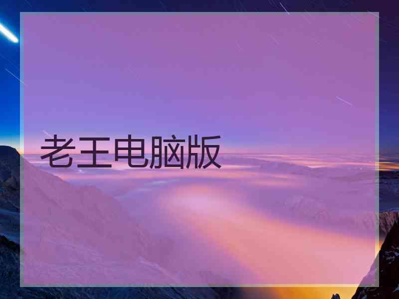 老王电脑版