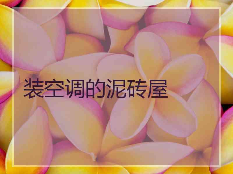 装空调的泥砖屋