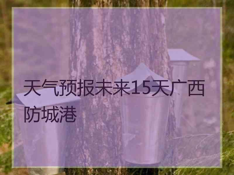 天气预报未来15天广西防城港