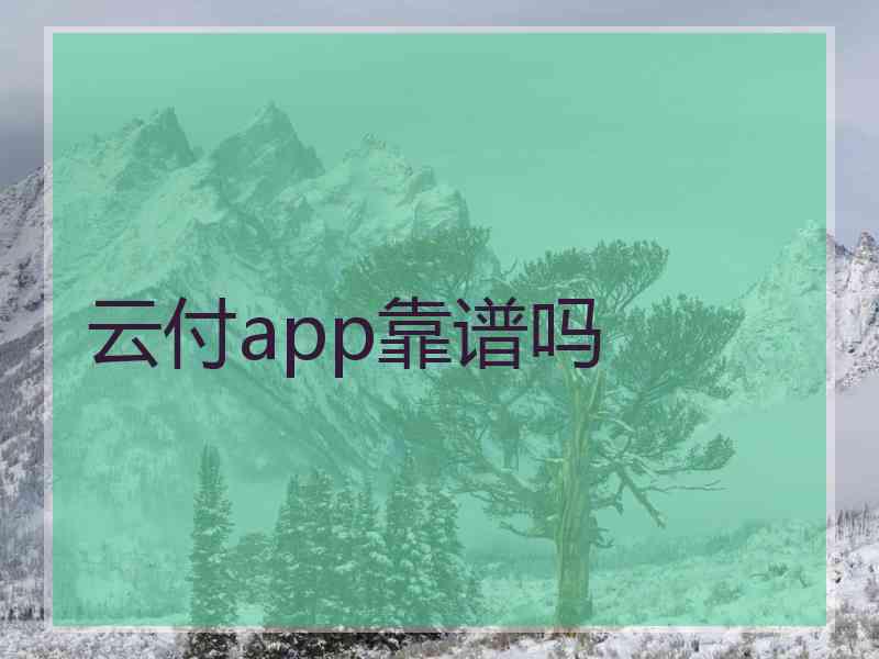 云付app靠谱吗