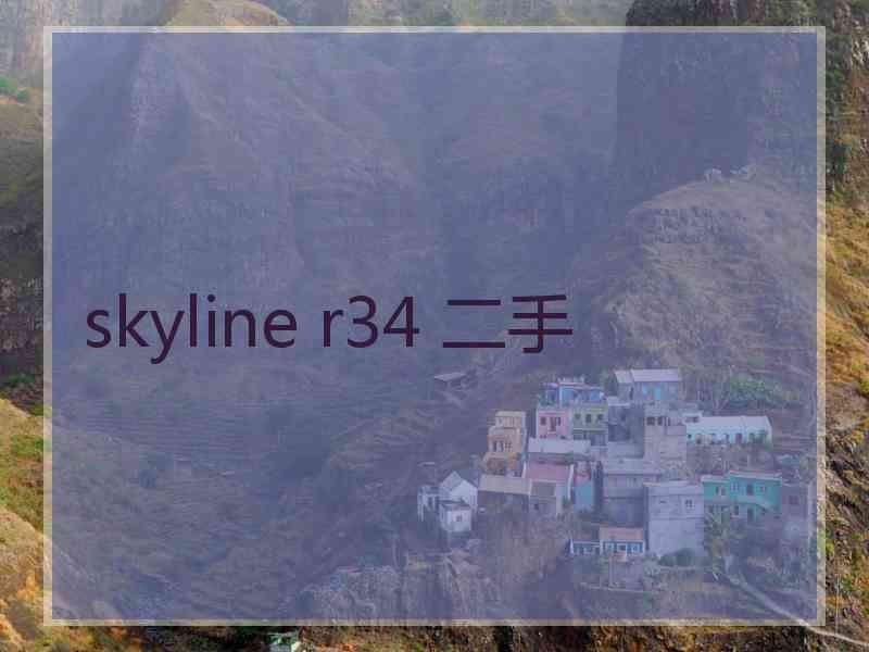 skyline r34 二手