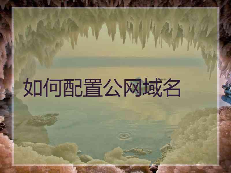 如何配置公网域名